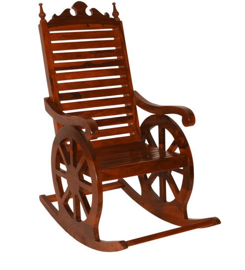 Handcrafted Colonial Wooden Rocking Chair