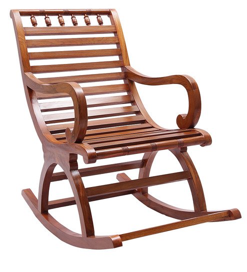 Royal Teak Wood Rocking Chair